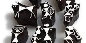 Warli Art Wooden Printing Block