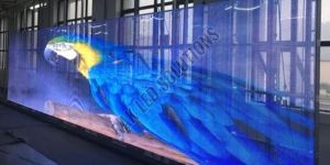 Wall Mounted for Outdoor Transparent Adhesive LED Display Screen