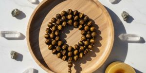 Wholesale Natural Tiger Eye 108 Beads Japa Mala Prosperity, Courage, Focus & Solar Plexus Meditati