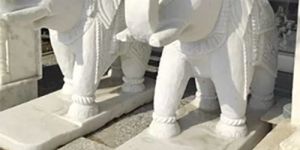 Marble Elephant Statue