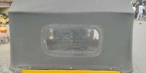 Black Rexine Auto Rickshaw Hood Cover