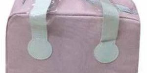 Pink Rexine Lunch Box Bag