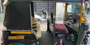 TVS King Black Three Wheelers Hood