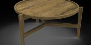 Solid Round Wooden Coffee Table