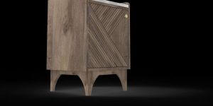 Solid Wooden Single Door Sideboard