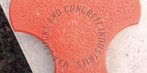 80mm Orange Concrete Cosmic Paver Block