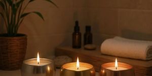 230ml Metal Silver Candle Jar