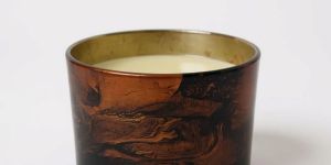 320ml Marble Effect Glass Candle Jar