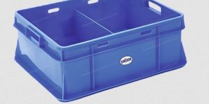 Solid Box Blue Milk Pouch Crates