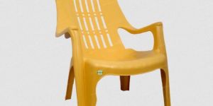 Yellow Plain Plastic Chair