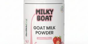 Milky Boat Strawberry Flavour Goat Milk Powder