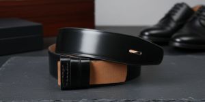 Police Pattern Leather Belt