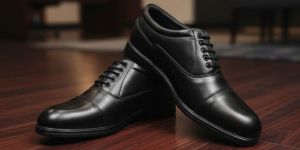 Police Pattern Uniform Shoes