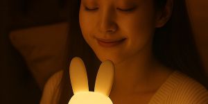 Silicone Sitting Rabbit Night Lamp