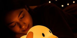 Silicone Sleeping Puppy Night Lamp