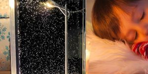 Snow Fall Night Light