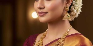 temple jewellery rajwadi polish design temple necklace set