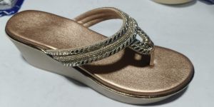 Rose Gold Party Wear Platform Sandal