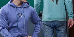 Mens Stylish Cotton Lift Graphic Hoodie