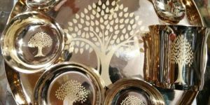 Kansa Thali Set (Lezar) (etching) (matt)