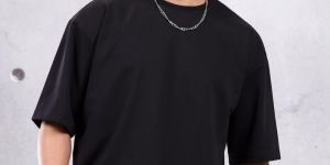 Oversized Cotton French Terry T-Shirt