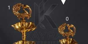 Traditional Brass Panchkuthi Diya Set OF 2 Pcs