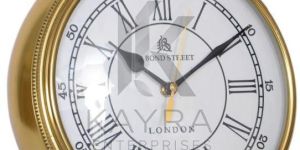 Vintage Brass Table Clock