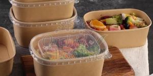 Rectangle Brown Paper Food Containers