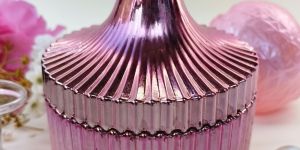 Golden Glass Candy Jar