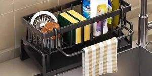 Carbon Steel Kitchen Sink Organizer