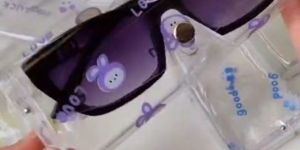Transparent Plastic Sunglasses Case