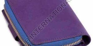 Purple Glossy Finish Leather Wallet