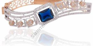 Rose Gold Diamond Bangle Style Bracelet