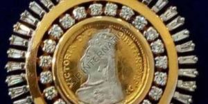 Round Religious Gold Pendant