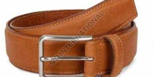 Tan Antique Finish Leather Belt