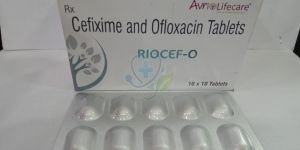 Riocef O Cefixime Ofloxacin Tablet