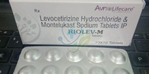 Riolev M Levocetirizine Hydrochloride Montelukast Sodium Tablet