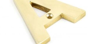 Golden Brass Alphabet