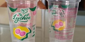 180ml PP Lychee Juice Disposable Glass