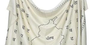 Ladies Gurmukhi Urra Aira Alphabet Punjabi Woolen Shawl
