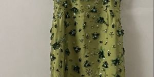 Emerald Garden Beaded Midi Dress