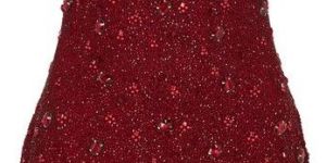 Ruby Crystal Embellished Mini Dress