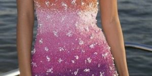 Sunset Gradient Mini Dress