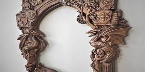 Wooden Carving 3d Wall Art Photo Frame