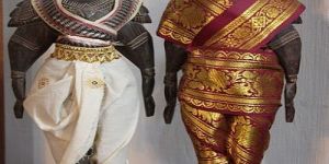 Wooden Kanchipuram Shakunthala Jagannathan Statue