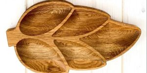 Wooden Leaf Shape Tray