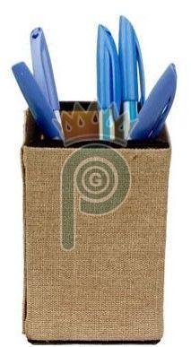 Square Jute Pen Stand