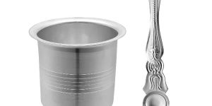 Silver Polish Panch Patra - Pooja Articles
