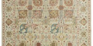 Viraaj Traditional Hand Knotted Beige Carpet