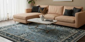 Viraaj Traditional Hand Knotted Blue & Teal Carpet